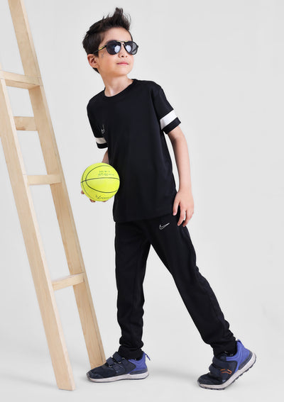 NIk Dri-Fit Tracksuit Black White