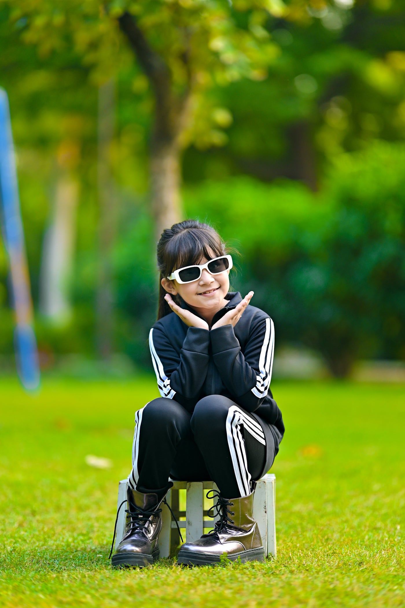 Adi Premium Tracksuit Black