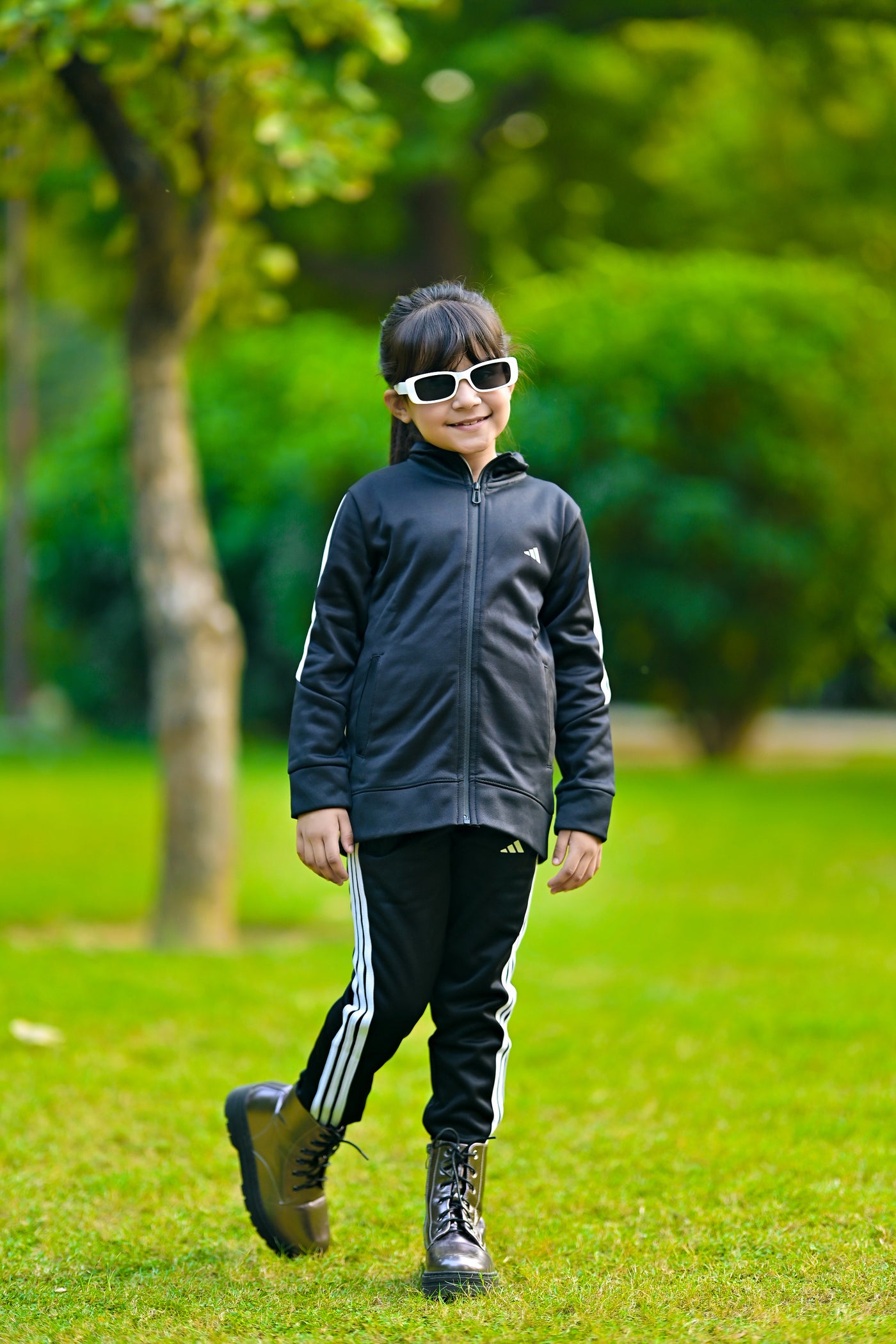 Adi Premium Tracksuit Black