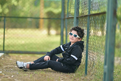 NIK Premium Tracksuit Black White