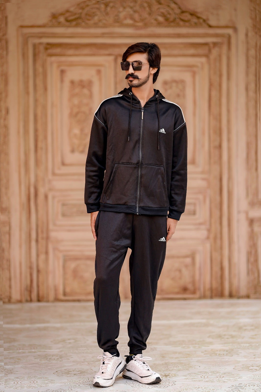 Adi Imported Tracksuit - Black