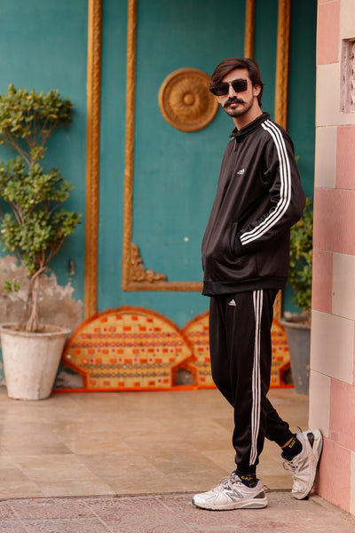 Adi Premium Tracksuit - Black