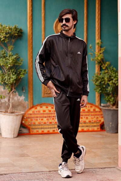 Adi Premium Tracksuit - Black